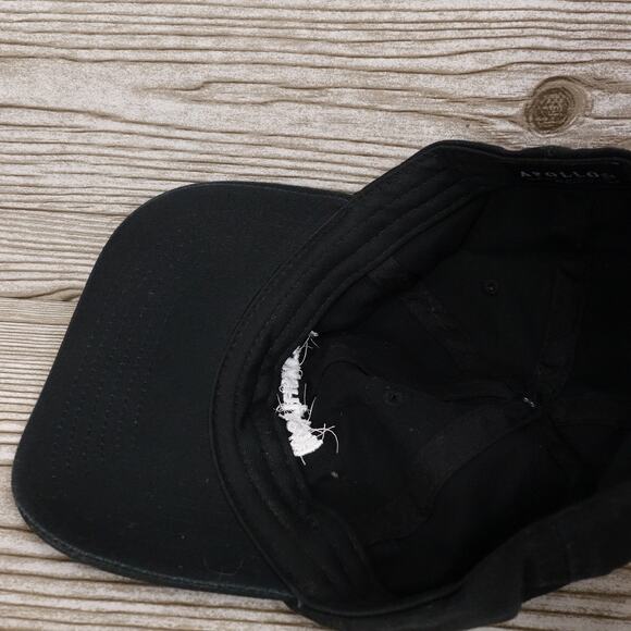 SIRIUS XM SATTELITE RADIO BLACK STRAPBACK BASEBALL HAT CAP - Picture 7 of 8